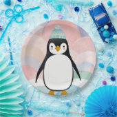 Pastel Penguin Peak Pappteller (Party)