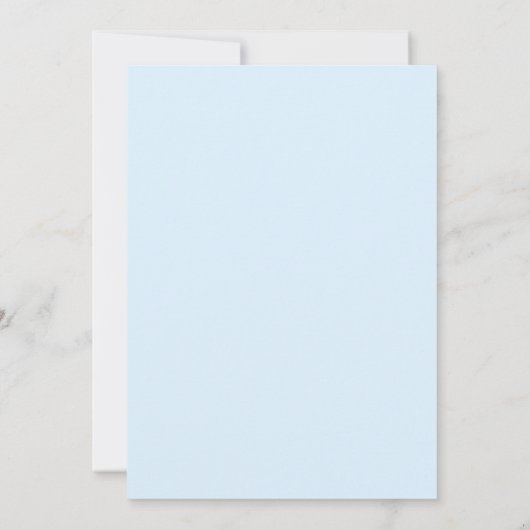 Pastel Penmanship Bridesmaid Einladung Cloud Blue (Rückseite)