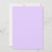 Pastel Penmanship Bridesmaid Invitation Lavender Einladung (Rückseite)