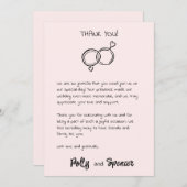 Pastel Penmanship Danke, dass die Karte blush (Vorne/Hinten)