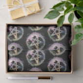 Pastel Pentagram Witchcraft Black Halloween Seidenpapier (Geschenk)