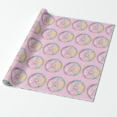 Pastel Pentagram Witchcraft Light Pink Halloween Geschenkpapier (Ungerollt)
