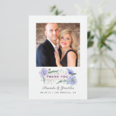 Pastel Peonies Floral Wedding Dankeskarte (Stehend Vorderseite)