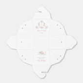 Pastel Peonies Rahmen Hochzeitsmonogramme entferne Geschenkschachtel (Ungefaltet)