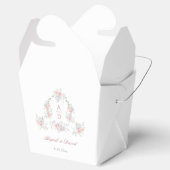 Pastel Peonies Rahmen Hochzeitsmonogramme entferne Geschenkschachtel (Geöffnet)