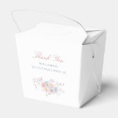 Pastel Peonies Rahmen Hochzeitsmonogramme entferne Geschenkschachtel (Rückseite)