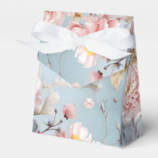 Pastel Peony Favor Box Geschenkschachtel
