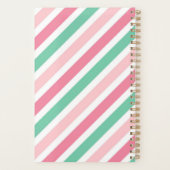 Pastel Peppermint Candy Stripes Summer Planer (Rückseite)