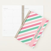 Pastel Peppermint Candy Stripes Summer Planer (Anzeige)