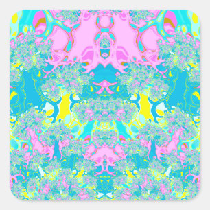~ PASTEL PERFEKTION ~ QUADRATISCHER AUFKLEBER