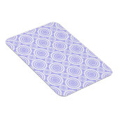 Pastel Periwinkle Blaues geometrisches Kunstmuster Magnet (Rechte Seite)