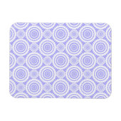 Pastel Periwinkle Blaues geometrisches Kunstmuster Magnet (Horizontal)