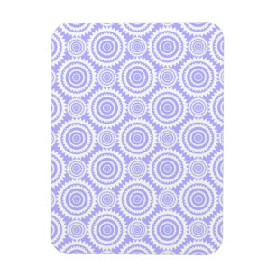 Pastel Periwinkle Blaues geometrisches Kunstmuster Magnet