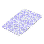 Pastel Periwinkle Blaues geometrisches Kunstmuster Magnet (Linke Seite)