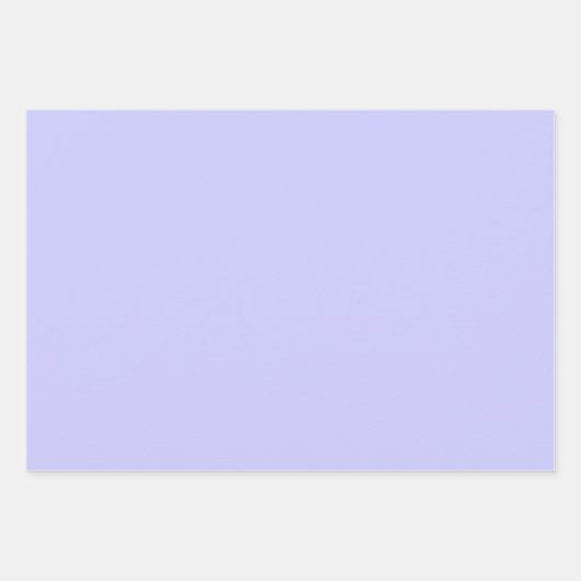 Pastel Periwinkle Farbe | Classic | elegant Geschenkpapier Set (Vorderseite 3)