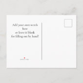 Pastel Periwinkle Lila Einladungspostkarte (Rückseite)