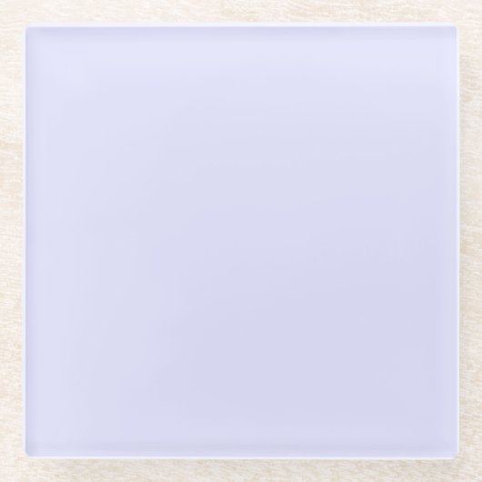 Pastel Periwinkle Lila Glasuntersetzer (Vorderseite)