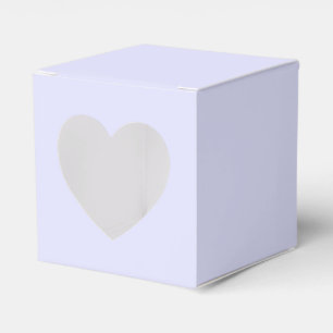Pastel Periwinkle Lila Heart Favor Box Geschenkschachtel