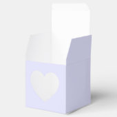 Pastel Periwinkle Lila Heart Favor Box Geschenkschachtel (Geöffnet)