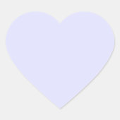 Pastel Periwinkle Lila Herz-Aufkleber (Vorderseite)