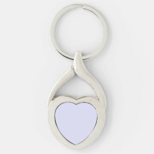 Pastel Periwinkle Lila herz-geformt Schlüsselanhänger