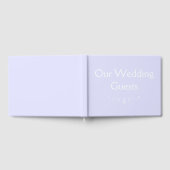 Pastel Periwinkle Lila Wedding Guest Book Gästebuch (Voll)