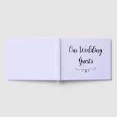 Pastel Periwinkle Lila Wedding Guest Book Gästebuch (Voll)