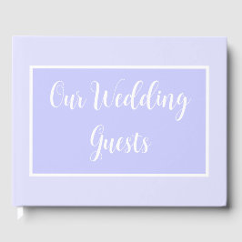 Pastel Periwinkle Lila Wedding Guest Book Gästebuch