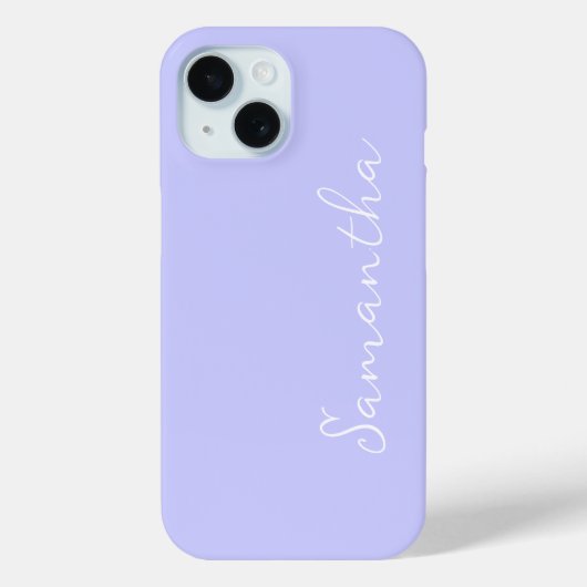 Pastel Periwinkle Personalisiert Case-Mate iPhone Hülle (Rückseite)