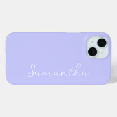 Pastel Periwinkle Personalisiert Case-Mate iPhone Hülle (Rückseite (Horizontal))