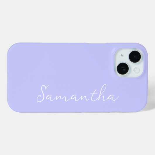 Pastel Periwinkle Personalisiert Case-Mate iPhone Hülle (Rückseite (Horizontal))
