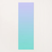 Pastel Periwinkle Turquoise Ombre Script Name Yogamatte (Rückseite)