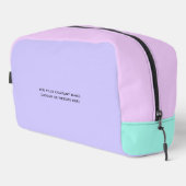 Pastel | Personalisiertes Firmenlogo und Text Waschbeutel (Rechte Ecke)