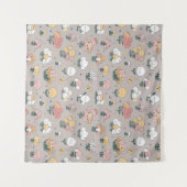 "Pastel-Petal-Parade" Wandteppich (Vorderseite (Horizontal))