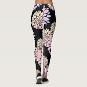 Pastel Petals Blume Muster Leggings (Rückseite)
