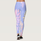 Pastel Petals Blume Muster Leggings (Rückseite)