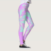 Pastel Petals Blume Muster Leggings (Rechts)