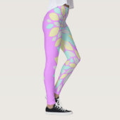 Pastel Petals Blume Muster Leggings (Rechts)