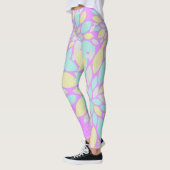 Pastel Petals Blume Muster Leggings (Links)