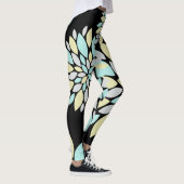 Pastel Petals Blume Muster Leggings (Rechts)