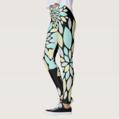 Pastel Petals Blume Muster Leggings (Links)