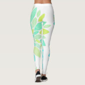 Pastel Petals Blume Muster Leggings (Rückseite)