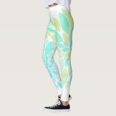 Pastel Petals Blume Muster Leggings (Links)