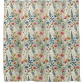 Pastel Petals Curtain Love Gift for Anniversary Duschvorhang (Vorderseite)