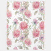 Pastel Petals Fleece Blanket (Vorderseite)