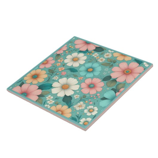 Pastel Petals Fliese (Seite)