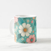 Pastel Petals Kaffeetasse (Vorderseite Links)