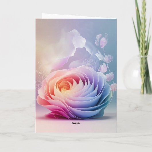 Pastel Petals Karte (Rückseite)