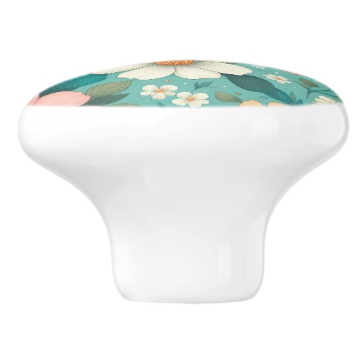 Pastel Petals Keramikknauf (Seitenansicht)