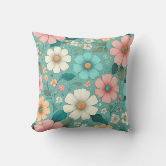 Pastel Petals Kissen (Vorderseite)